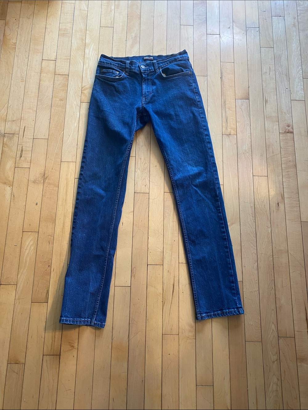 Kirkland Signature Men's Deep Blue Slim Straight Jeans 30 x 34